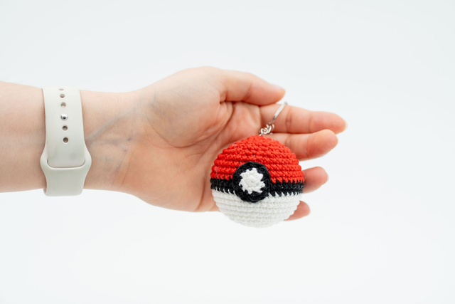 Pokeball keychain