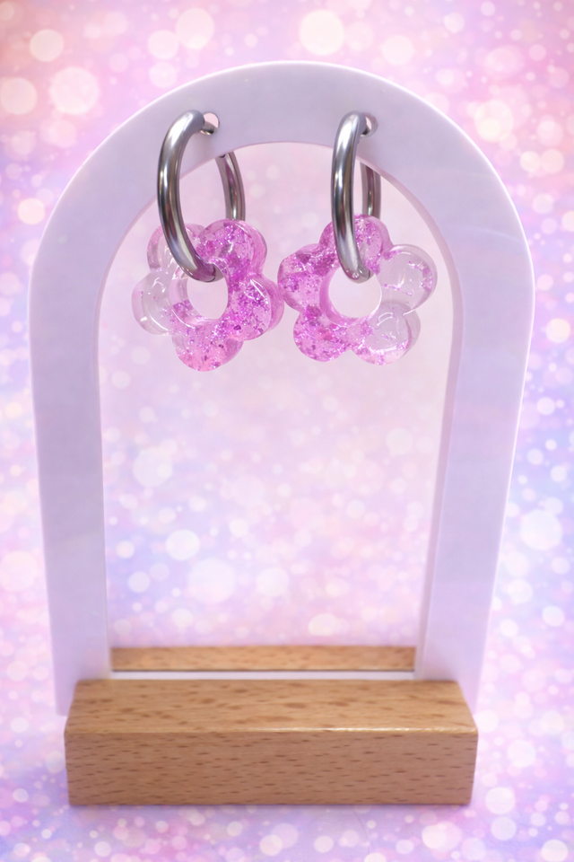 Fleurs Roses et transparente 