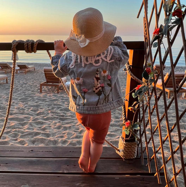 Wild flower - denim jacket 