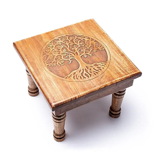 Table d'appoint en bois d'acacia