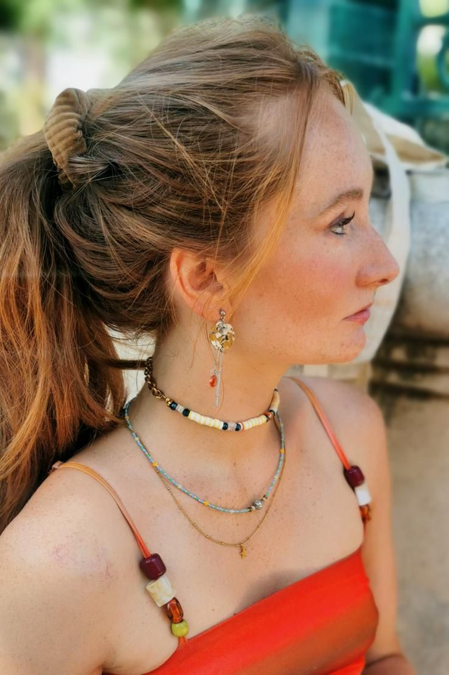 Bijou de voyage multifonction Bleu & Jaune