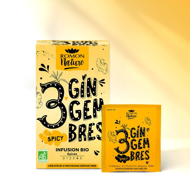 Infusion 3 Gingembres Bio*