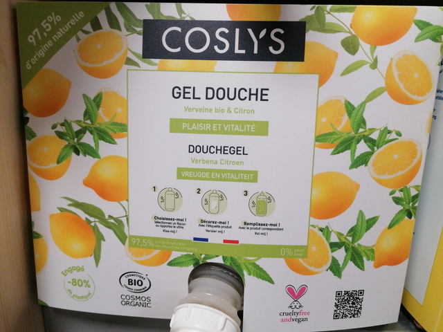 Gel douche verveine citron 1litre vrac