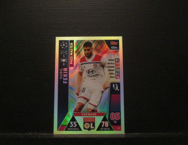 Nabil Fekir - UEFA Champions League Match Attax 2018/19 Original Trading Card #321