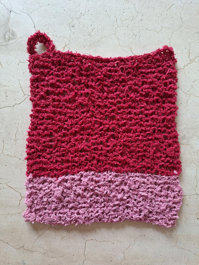 Wöschlumppe Frottee, gestrickt 