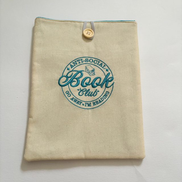 Anti social book club book sleeve