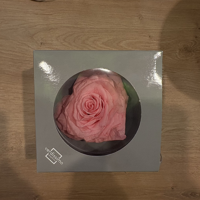 Rose éternelle en coeur 