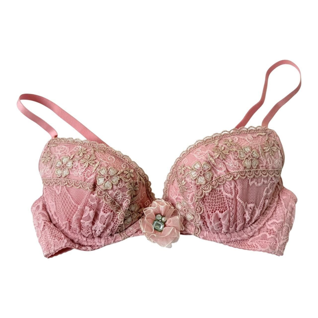 Pink lace Japanese Bra UK 30A  