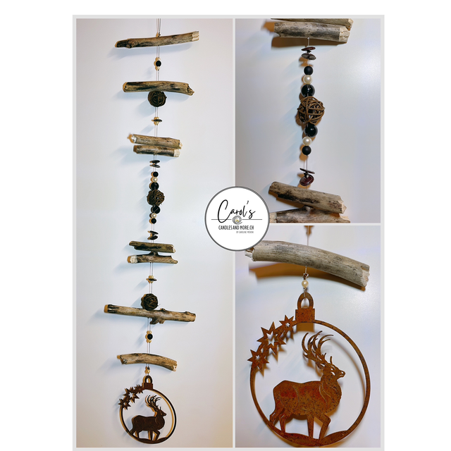 Girlanden Dekor - Hirsch 3 Sterne