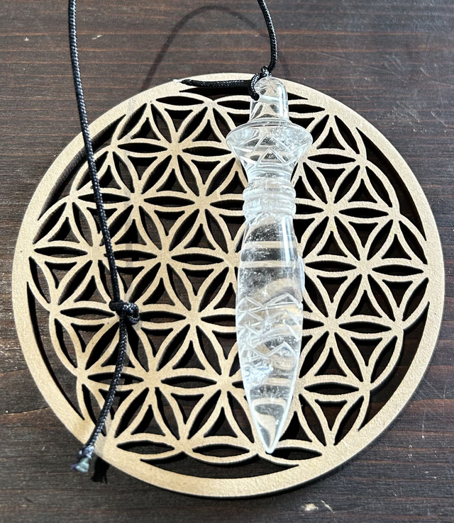  Pendule Thot en Cristal de Roche