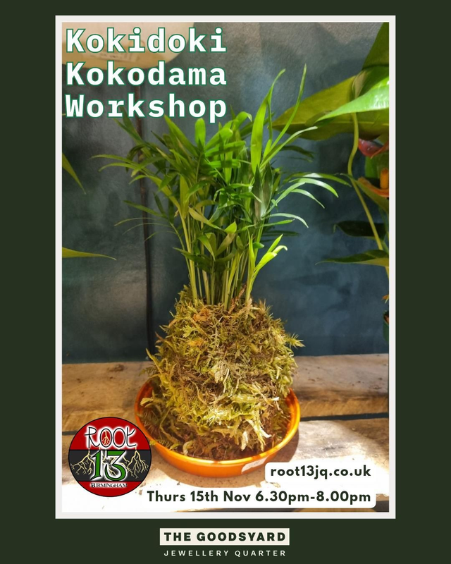 Kokidoki Kokodama workshop 15th Jan 6.30-8.00pm