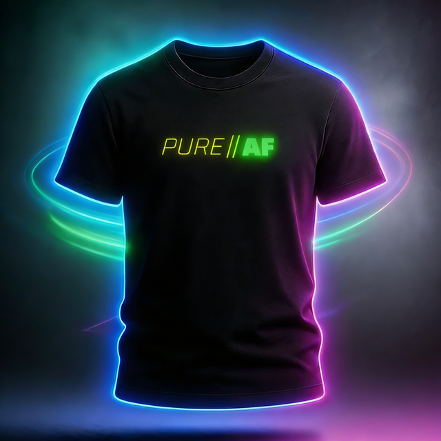 Andy Farley Pure AF Glow T-Shirt (Yellow Day / Neon Green Dark/UV)
