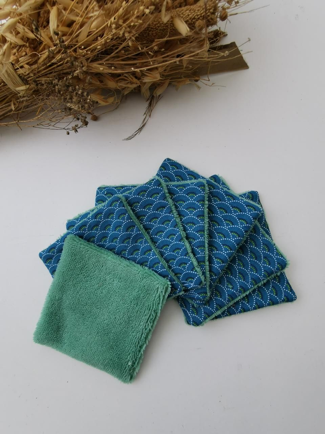 Lingettes GUSTAVE vert/bleu 