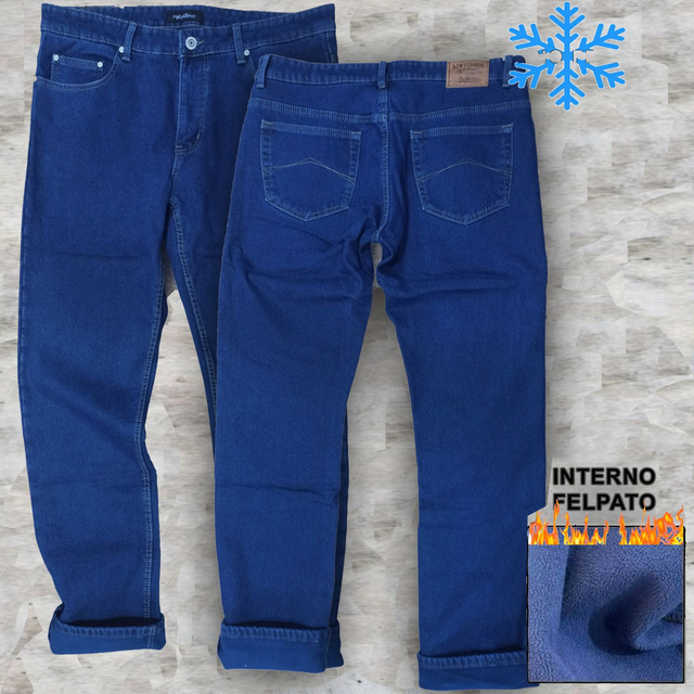 Jeans Denim Paladino con interno felpato