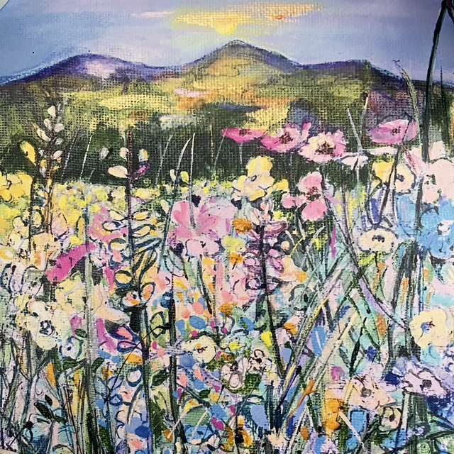 Print- Eildons-Blue Eildons