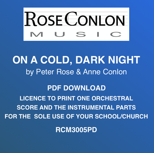 ON A COLD, DARK  NIGHT (Orchestral Score and Parts) © Peter Rose &amp; Anne Conlon