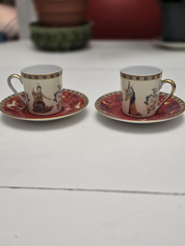 Tasses à café Limoges Deshoulieres 