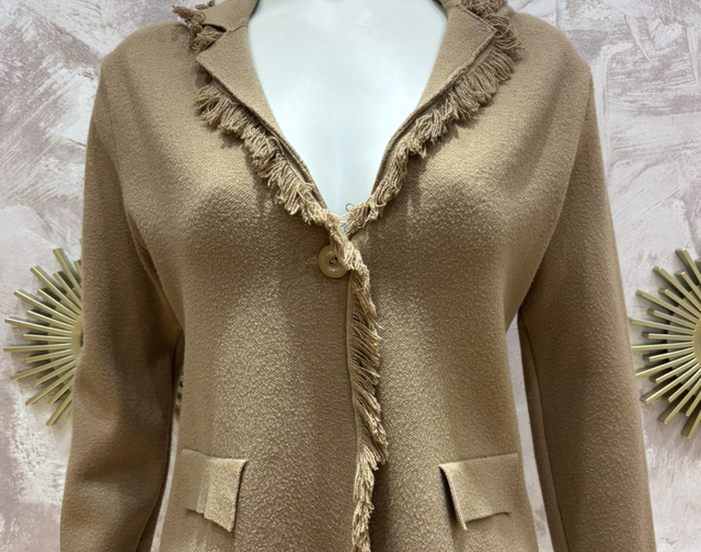 Americana punto flecos