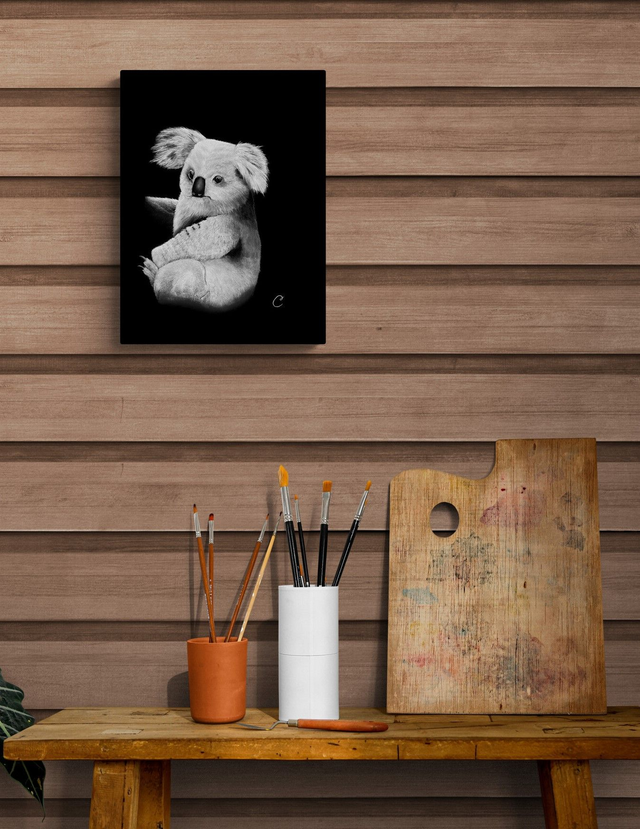 Reproduction Aquarelle Koala - Tirage sur Alu n°2/2 30x40cm