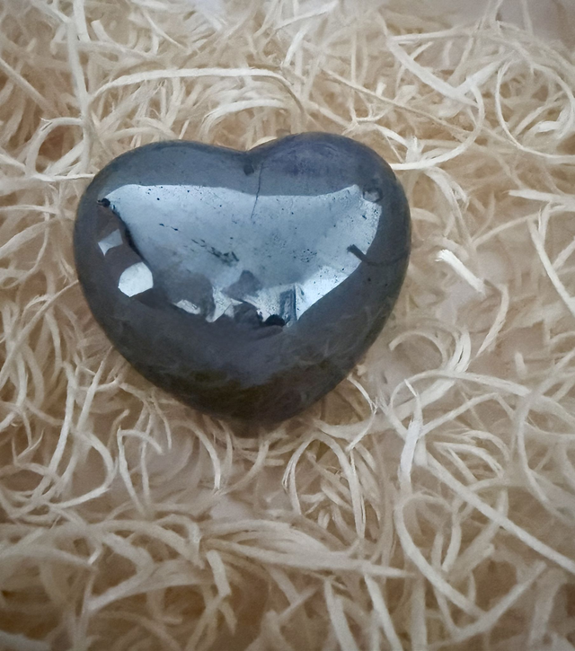 Hematite Crystal Heart