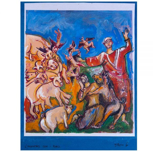 San Francesco parla ai porci