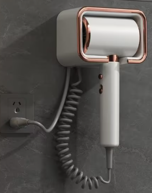 Professionele haardroger / fohn hotel stijl met houder
