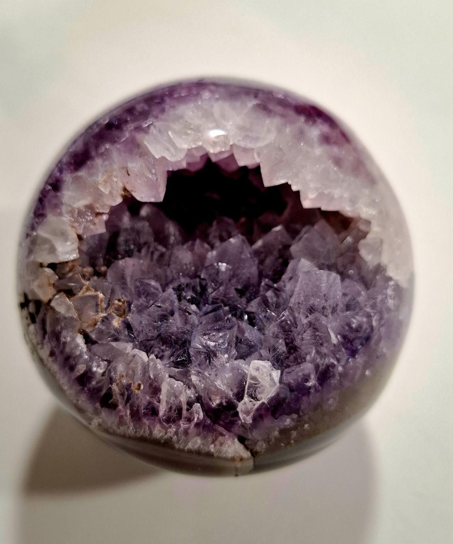 Amethyst large druzy crystal sphere