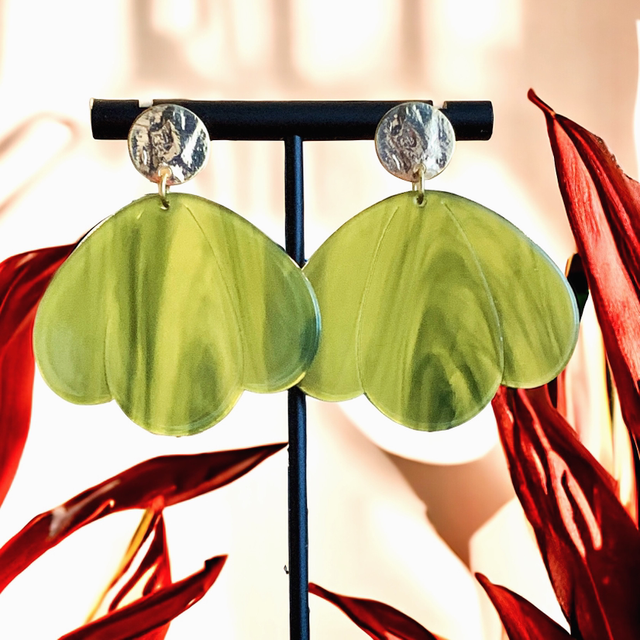 BERTILLE Vert olive marbré 