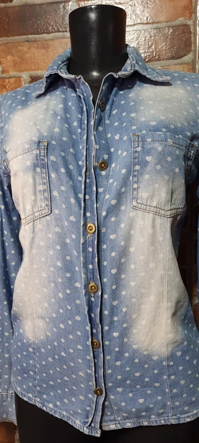 Blusa Jeans Estampado