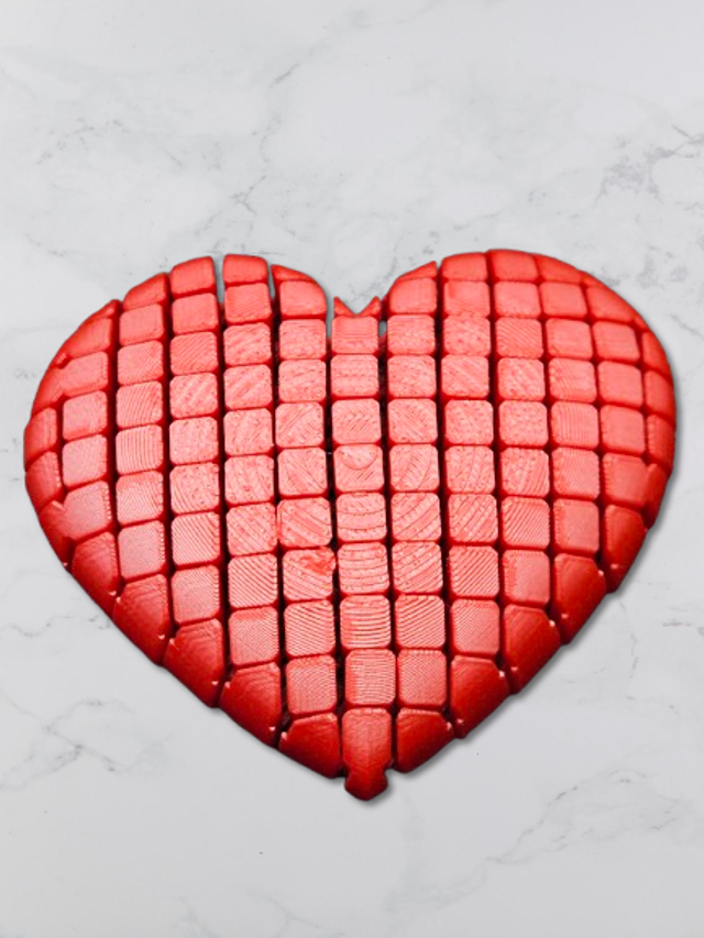 Floppy Heart Fidget Toy, Stress Relief Toy, Valentine&#039;s Day Gift, Birthday Fidget, Sensory Toy, Desk Toy