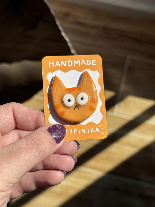 Kot 🐱- przypinka