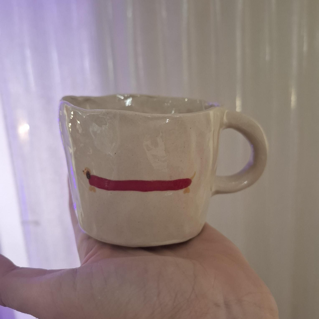 Tasse modelée teckel rouge