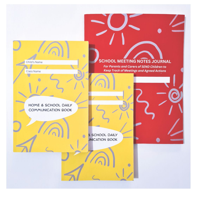 2 X Home & School Communication Book + 1 X School Meeting Notes Journal