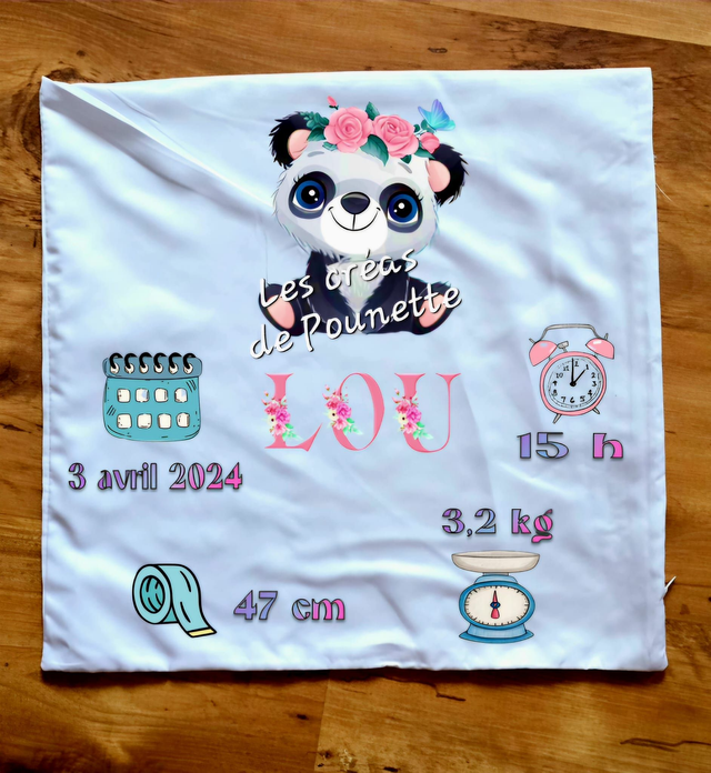 Housse de coussin de naissance 