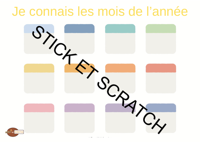 Placer les mois de l'année