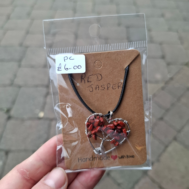 Heart Crystal Tree Necklace