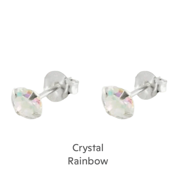 Christmas Fairy Card - Sterling Silver Crystal Earrings CE263-K