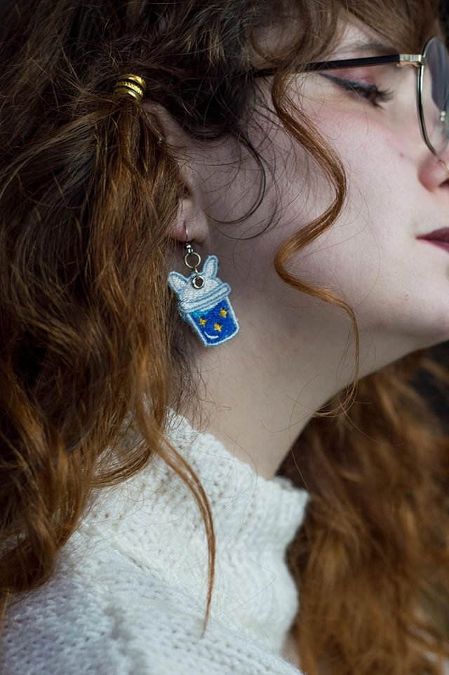 Boucles d'oreilles bubble tea