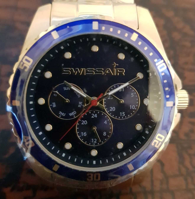 Armbanduhr: Goldene Ära der Swissair, OVP