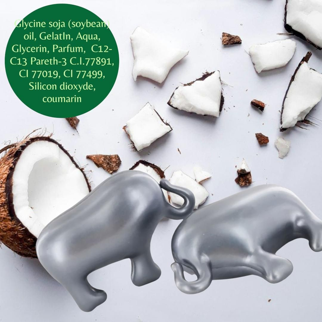 Perle de bain éléphant senteur coco