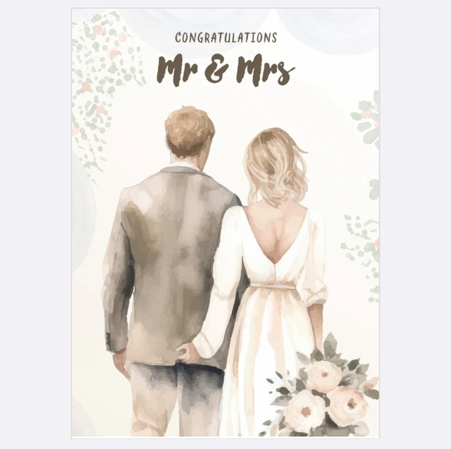 Mr &amp; Mrs Wedding Card