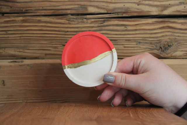 Petit vide poche bicolore