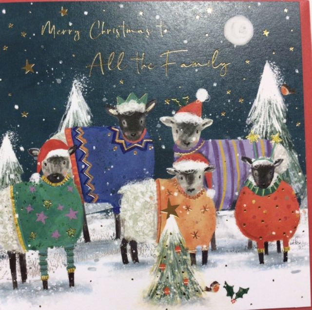 Christmas All the Family (Sheep with hats) GBCC