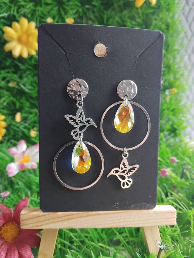 boucles d'oreilles colibris