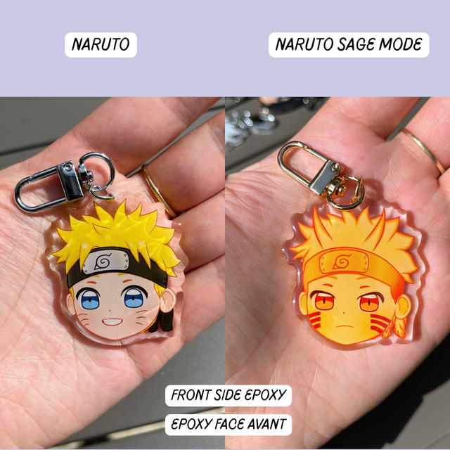 Porte-clés Naruto | Naruto et Naruto Sage mode