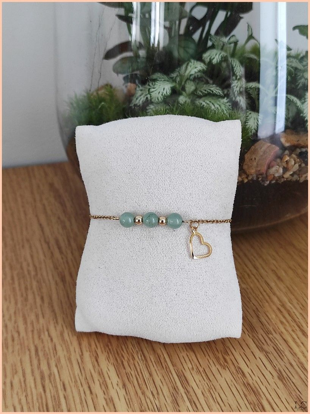 Bracelet chaîne trio - Aventurine