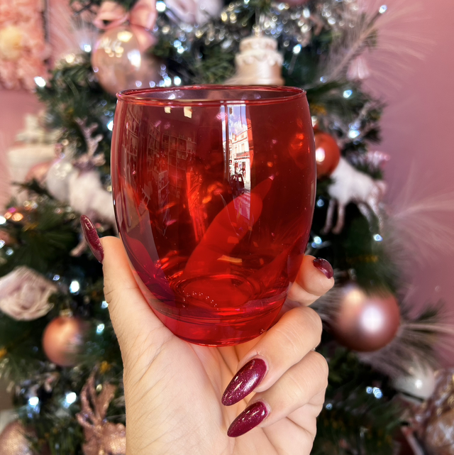 Bicchiere acqua 400ml rosso