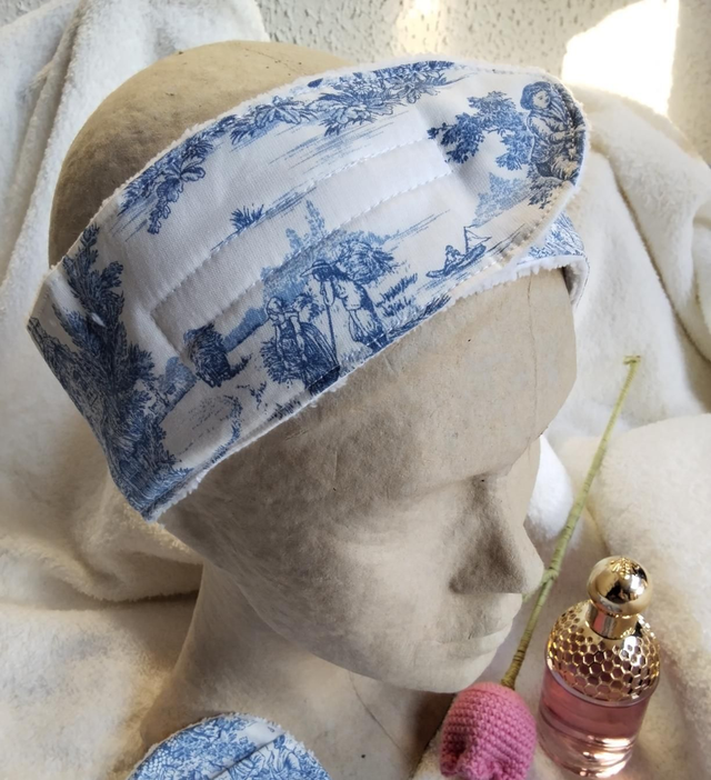 Box N° 3 Routine Beautè hebdomadaire - toile de Jouy bleue