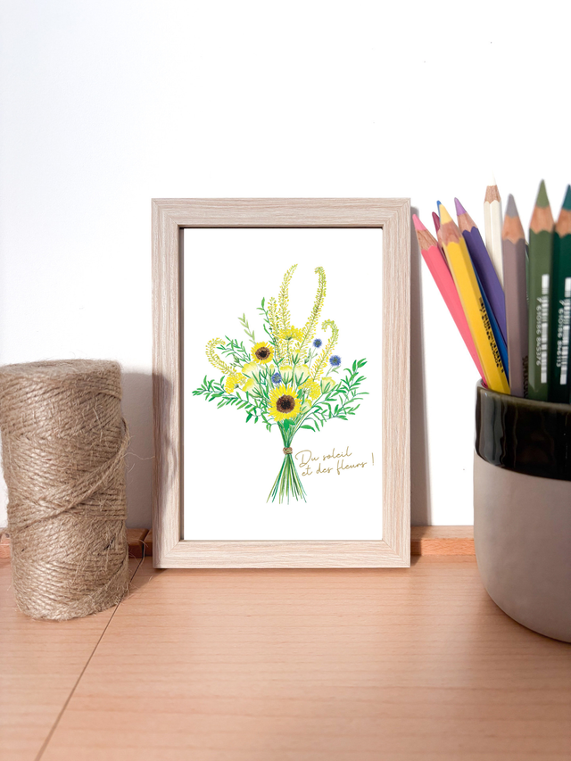 Illustration Bouquet ensoleillé