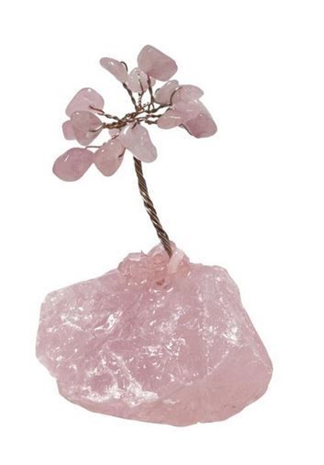 ♡ Arbre de Vie Quartz Rose sur Druse ♡